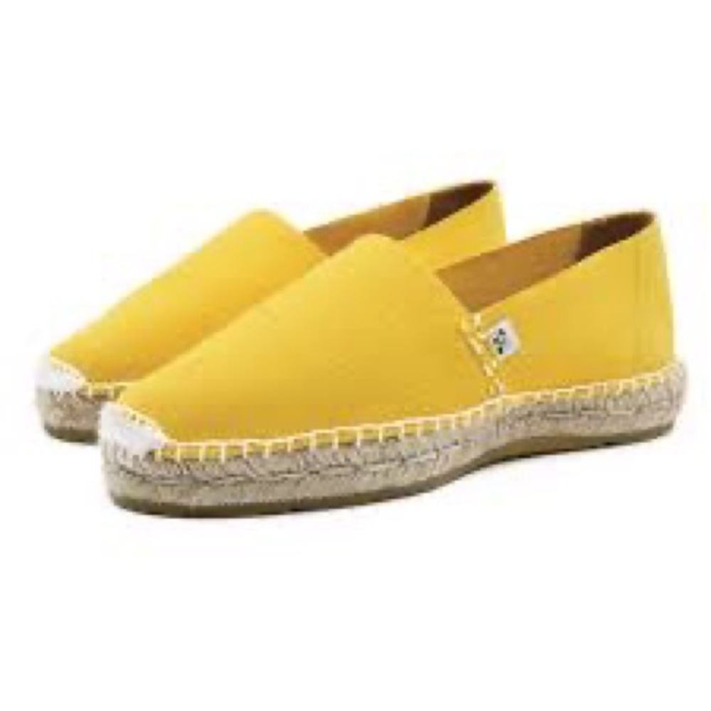 BOHO-Bright Yellow Boho Colorful Handmade Espadrilles Flats-Size 6.5